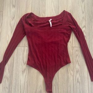Free People Square Neck Body Suit